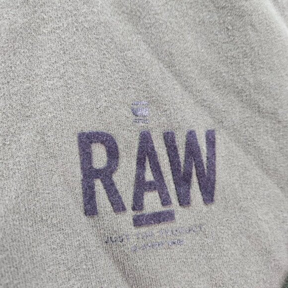 G-Star Raw Sweatshirt Spell Out Logo Green Pullover Long Sleeve Men's Size M - Picture 7 of 11
